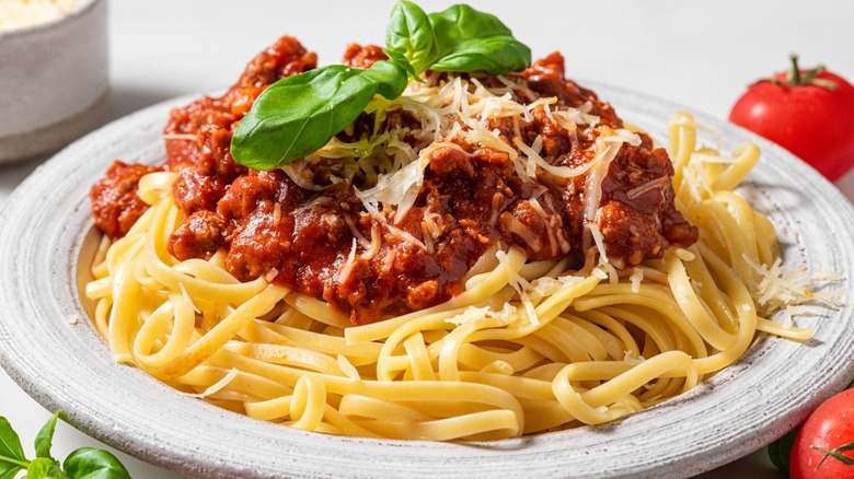 pasta with meat sauce