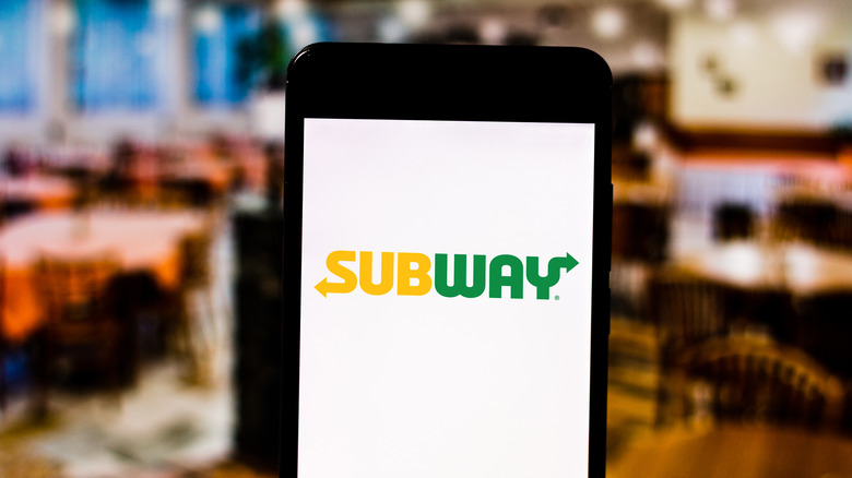 subway app on phone