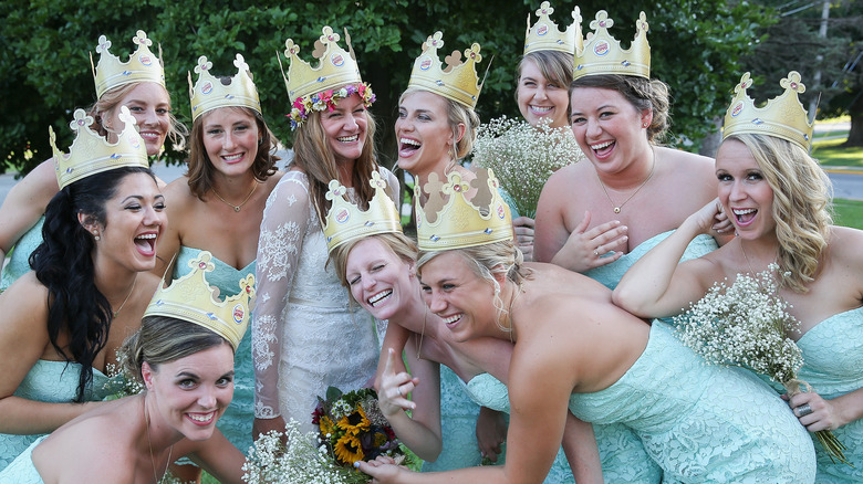 Bridal party at Burger King