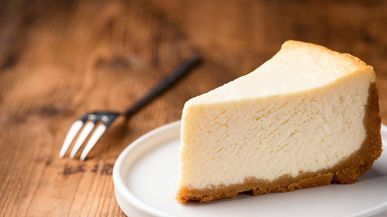 Slice of cheesecake