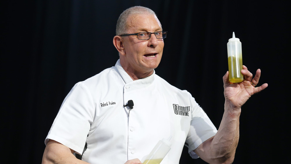 Robert Irvine in chef coat