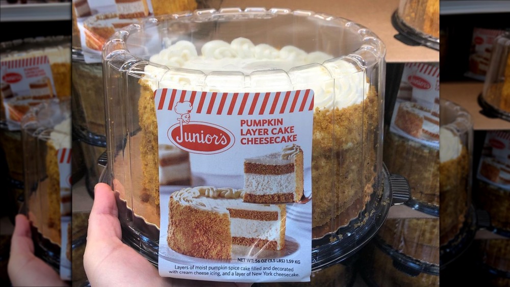 Junior's Pumpkin cheesecake