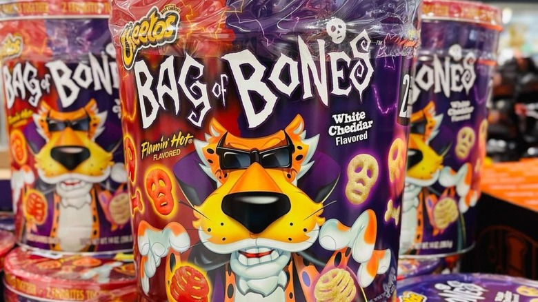 Tins of Cheetos Halloween snacks