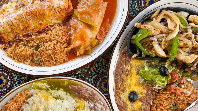Mexican dishes from Las Casuelas Original