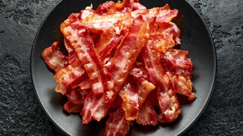 Plate of bacon