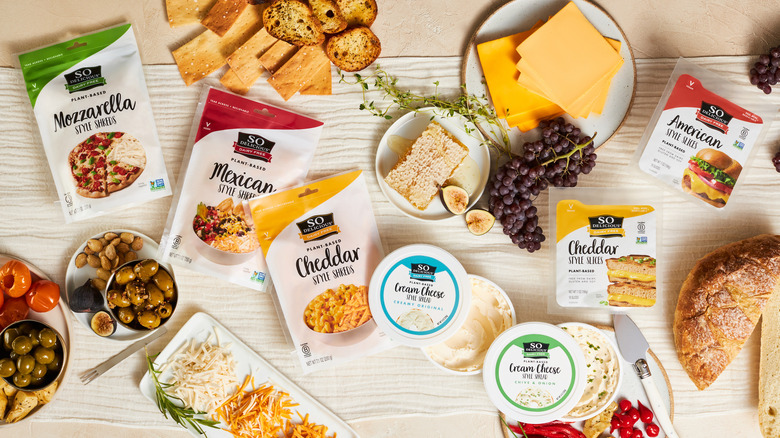 Packages of So Delicious Dairy Free cheese alternatives