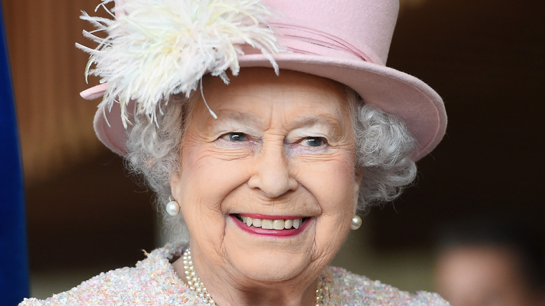 Queen Elizabeth II smiles