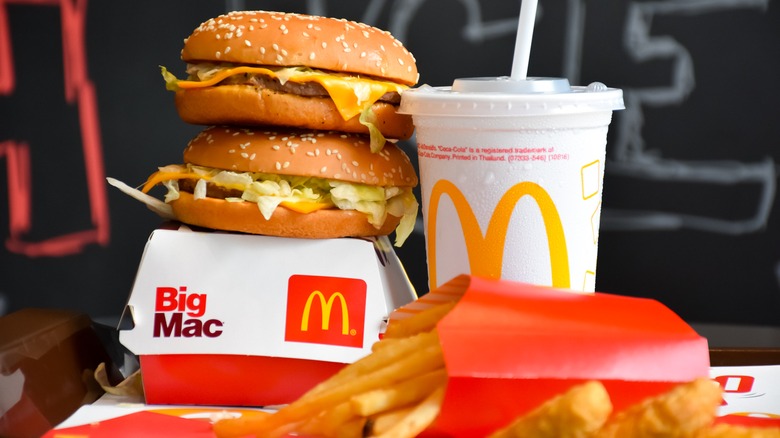 McDonald's burgers and fries