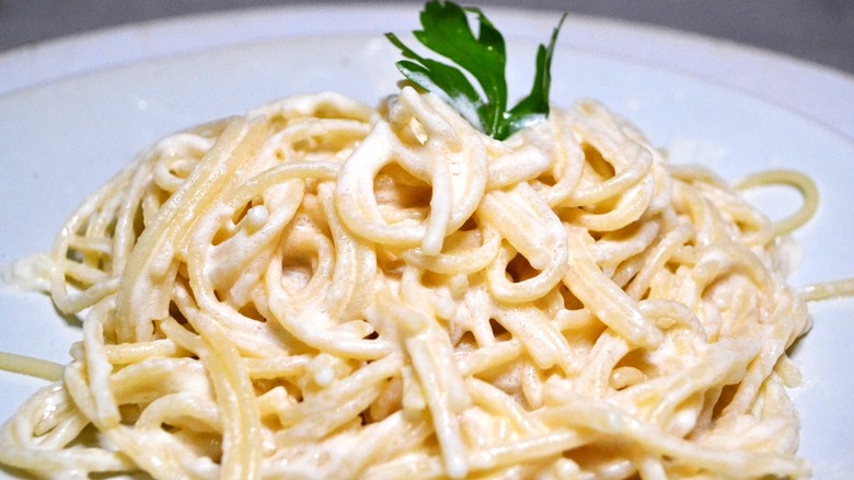 homemade fettucine alfredo