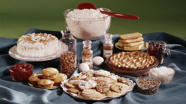 an array of dessert