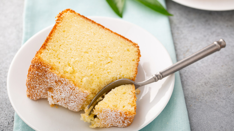 slice of pound cake