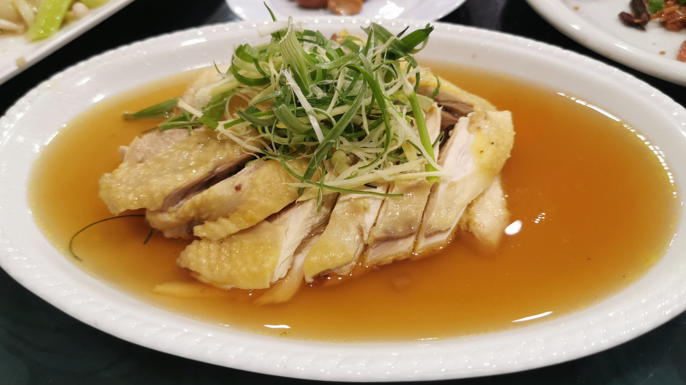 Drunken chicken, made with Shaoxing wine