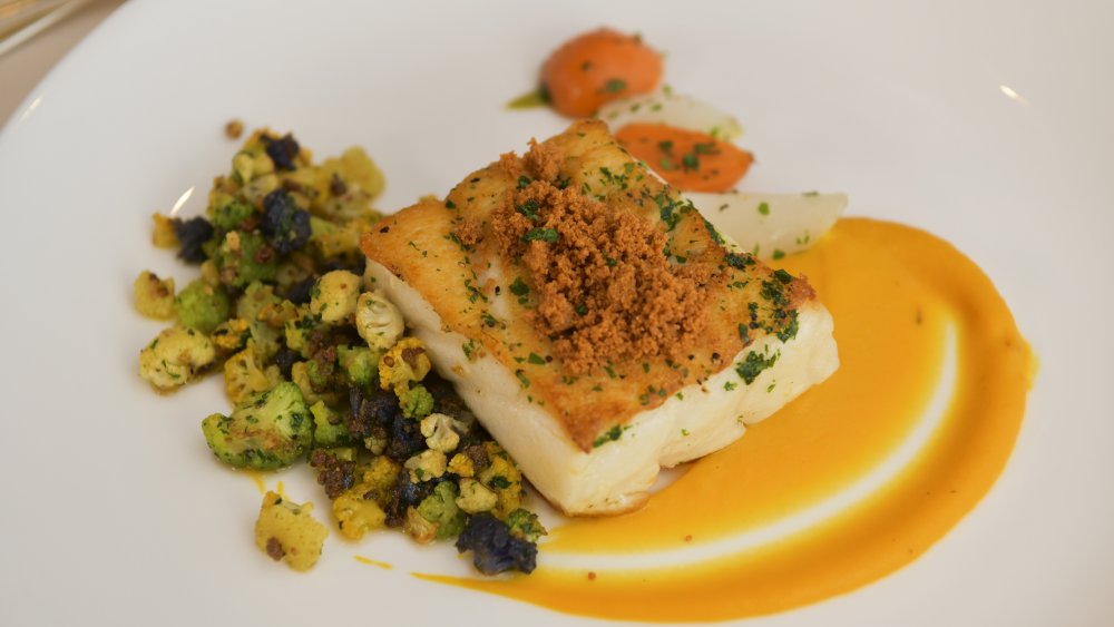 Chilean sea bass as served during the Golden Globes