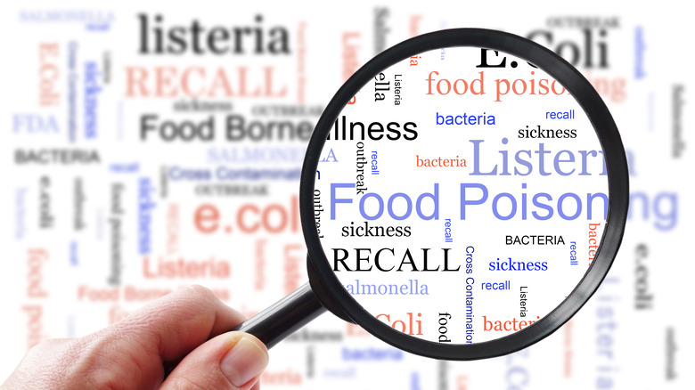 Food recall word association list 