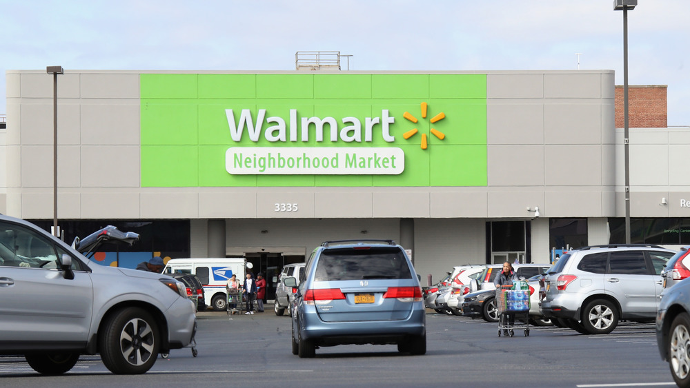 A Walmart sign