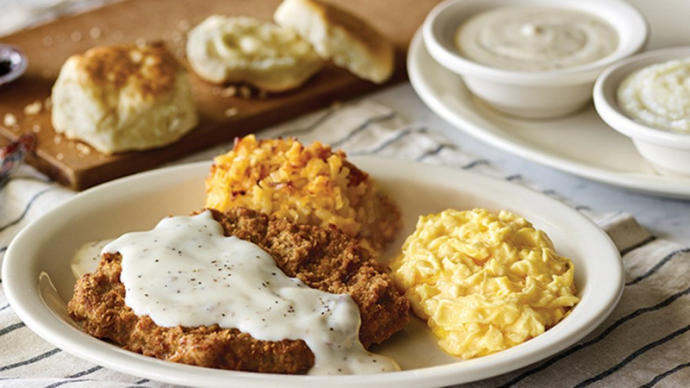 A representational image of Cracker Barrel's Grandpa's Country Fried Breakfast 