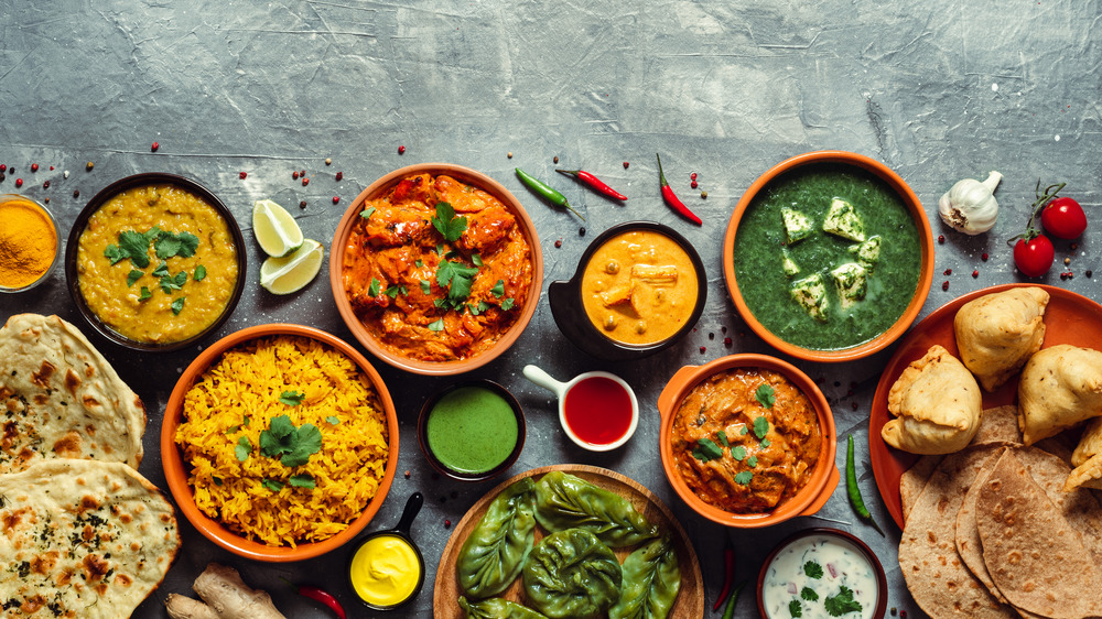 Spread of Indian food