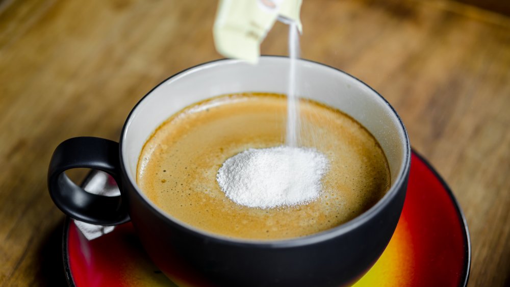 powdered creamer in coffee