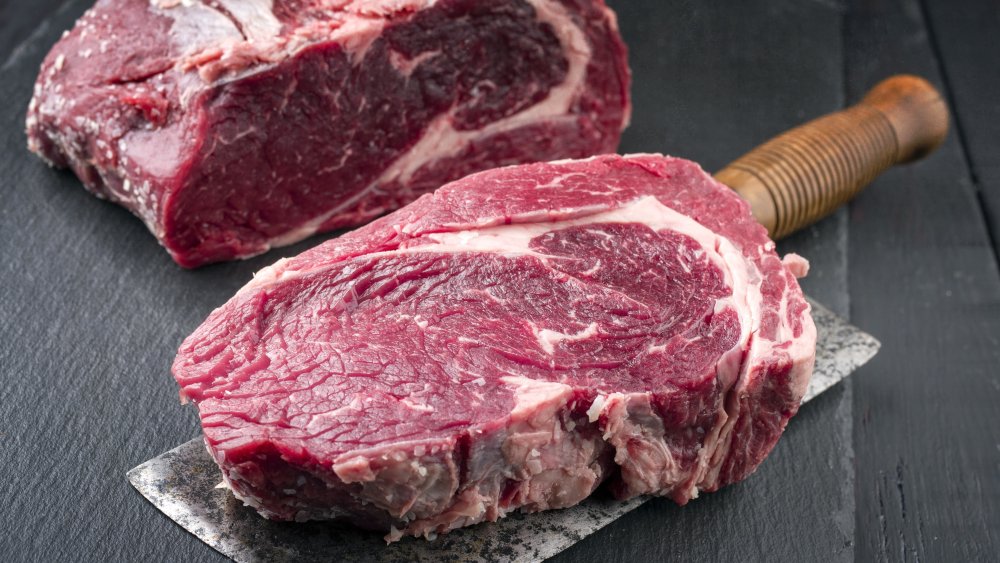 raw kobe beef steaks