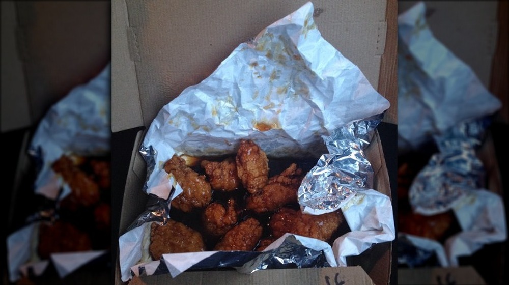 Breaded boneless wings from Pizza Hut