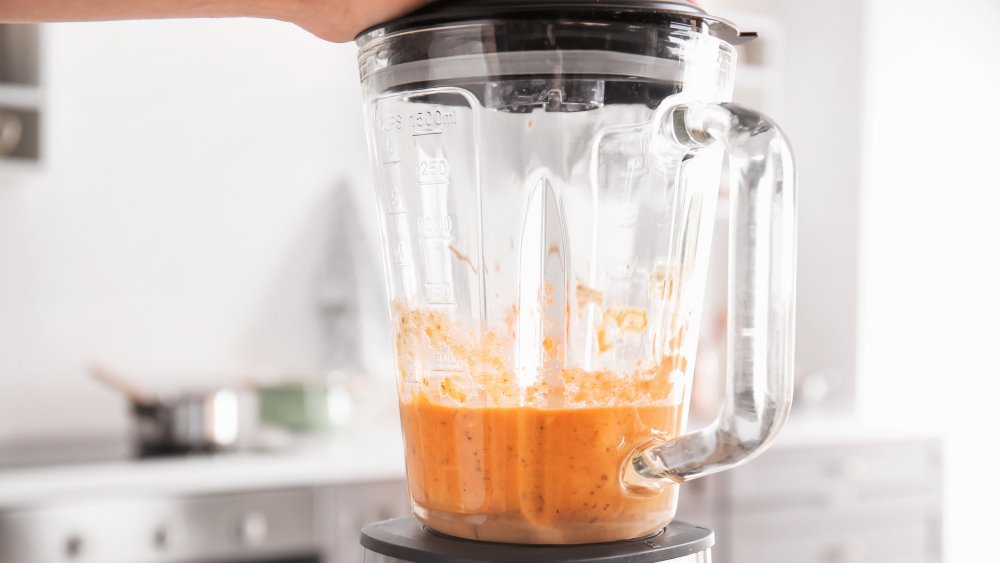 Soup in a blender