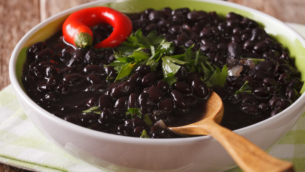 Bowl of black beans