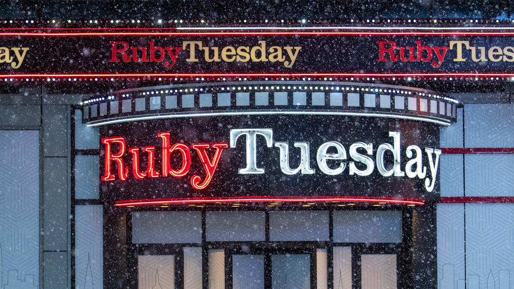 front of a Ruby Tuesday