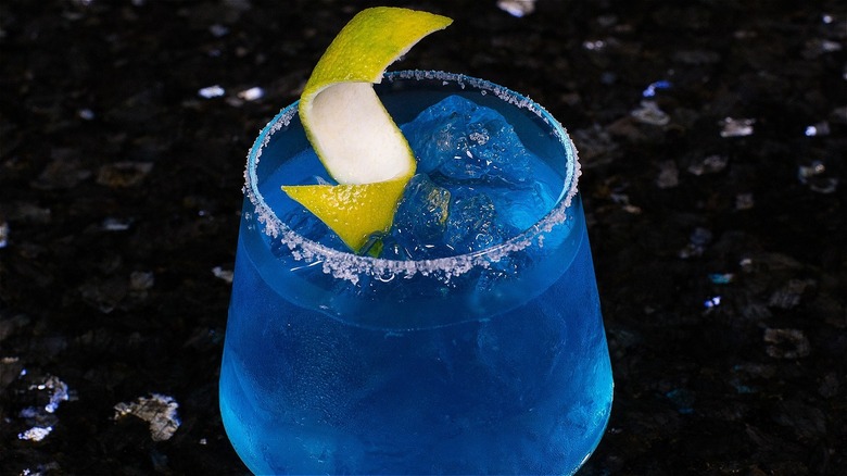 blue cocktail