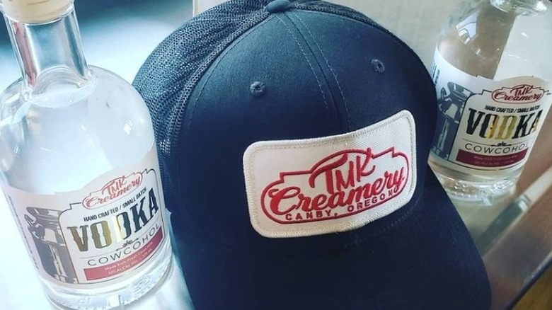 TMK Creamery Vodka and hat