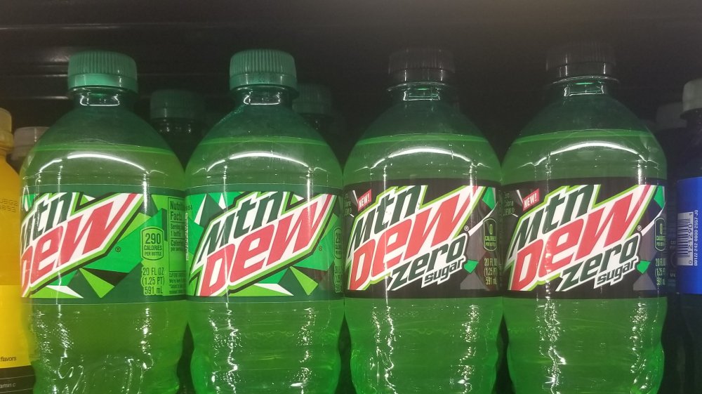 Bottles of Mountain Dew