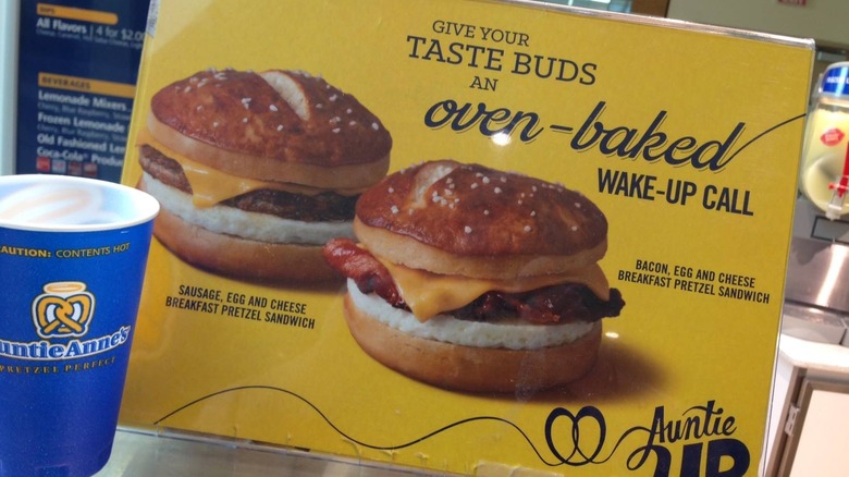Fast food menu sign