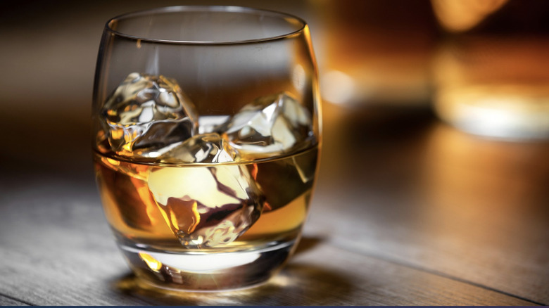 bourbon on the rocks