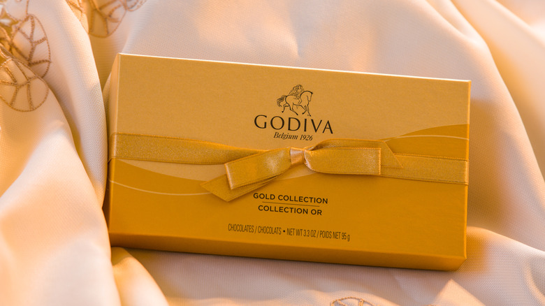Fancy Godiva packaging