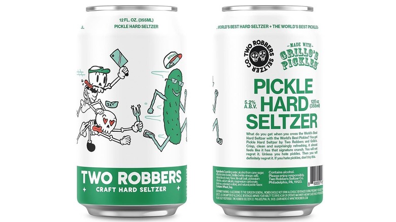 Cans of Grillo's Pickle Hard Seltzer