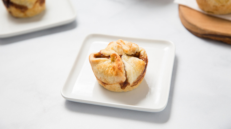 Apple croissant on small plate