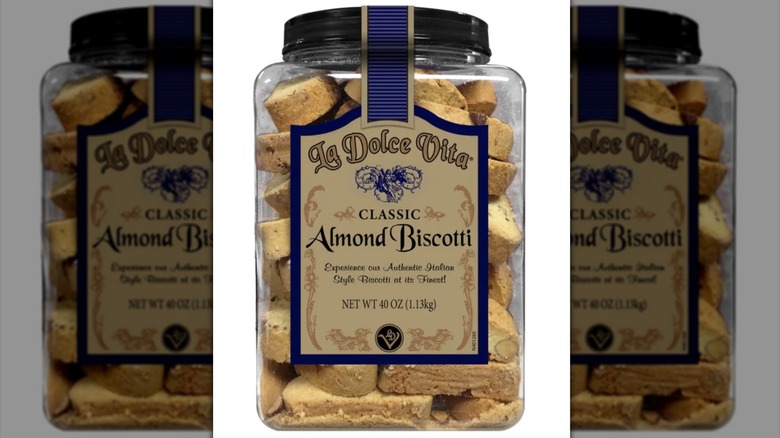 Container of La Dolce Vita Classic Italian Biscotti