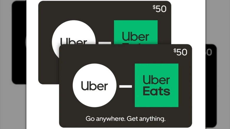 Two $50 gift cards for Uber Eats