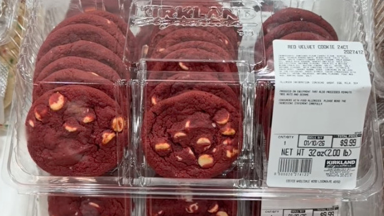 Red velvet cookies at Costco