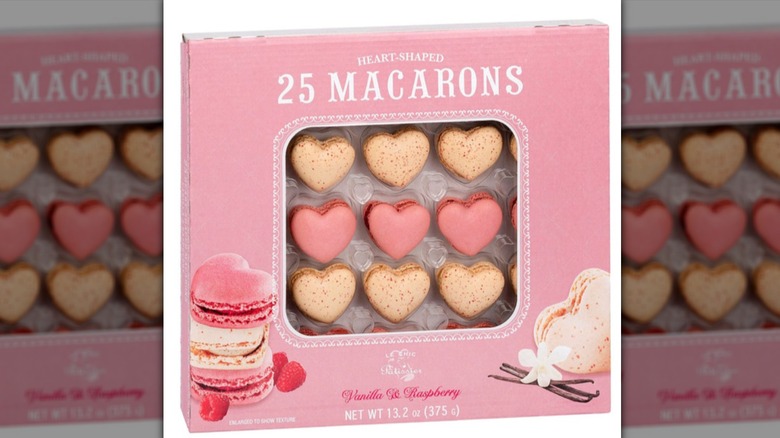 Heart-shaped macarons at Costco