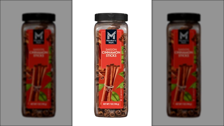 jar of cinnamon sticks