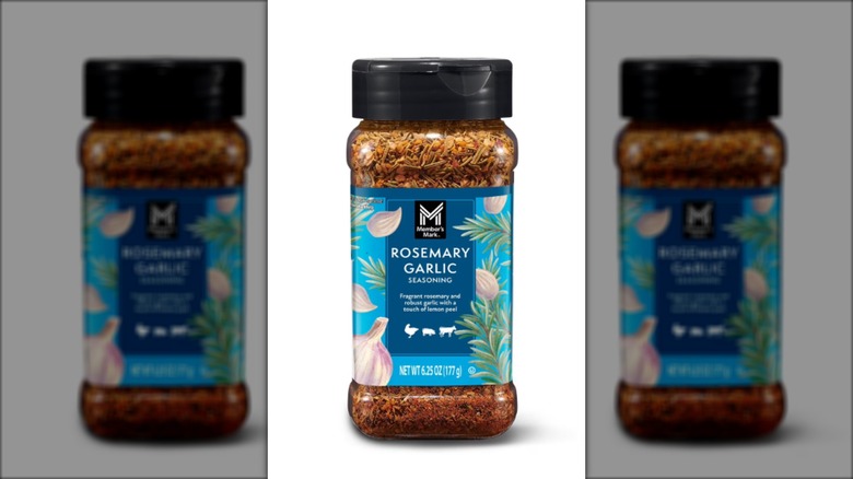 bottle of rosemary garlic seasoning blend