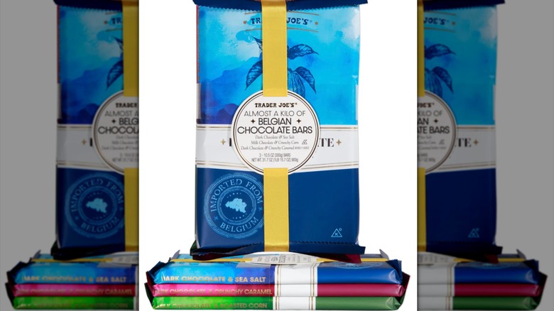 Package of Belgian Chocolate Bars from Trader Joe's
