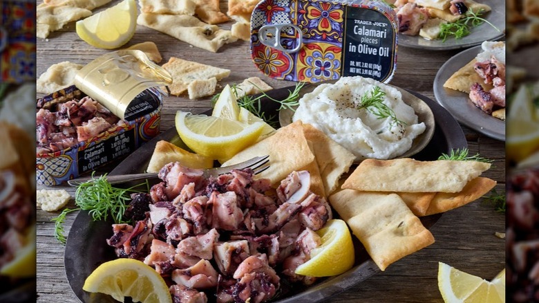 Calamari Pieces in Olive Oil fromTrader Joe's