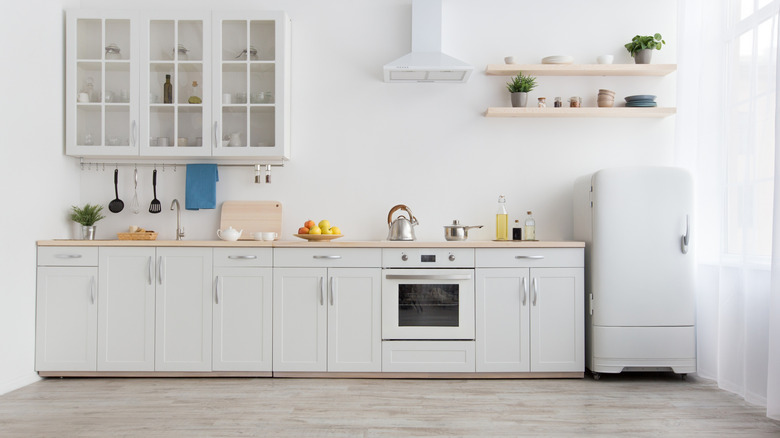 White kitchen with appliances