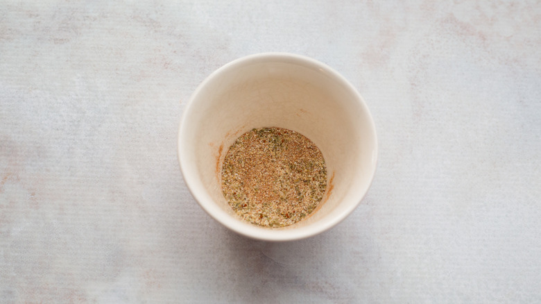 mixed spices in small bowl
