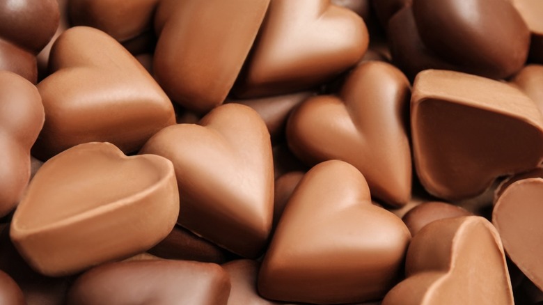 Heart shaped chocolates