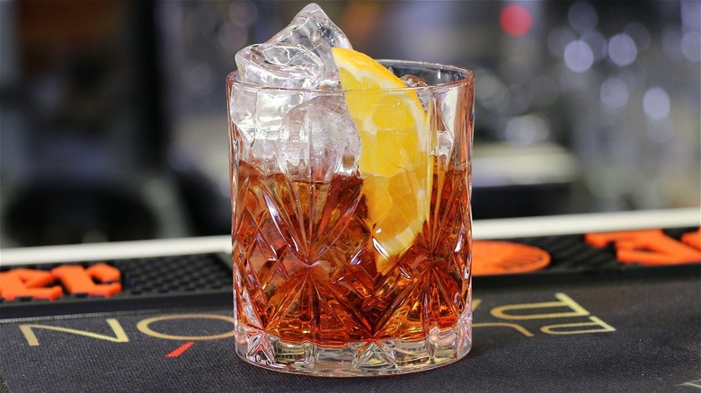 Negroni Sbagliato in a glass 