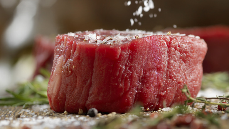 Steak with tenderizer