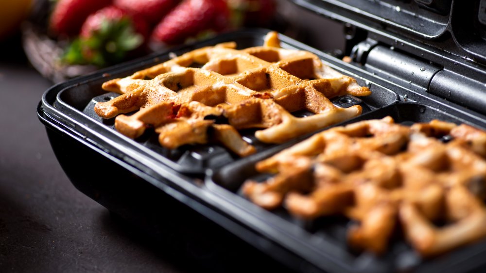 A generic photo of waffles in a waffle maker