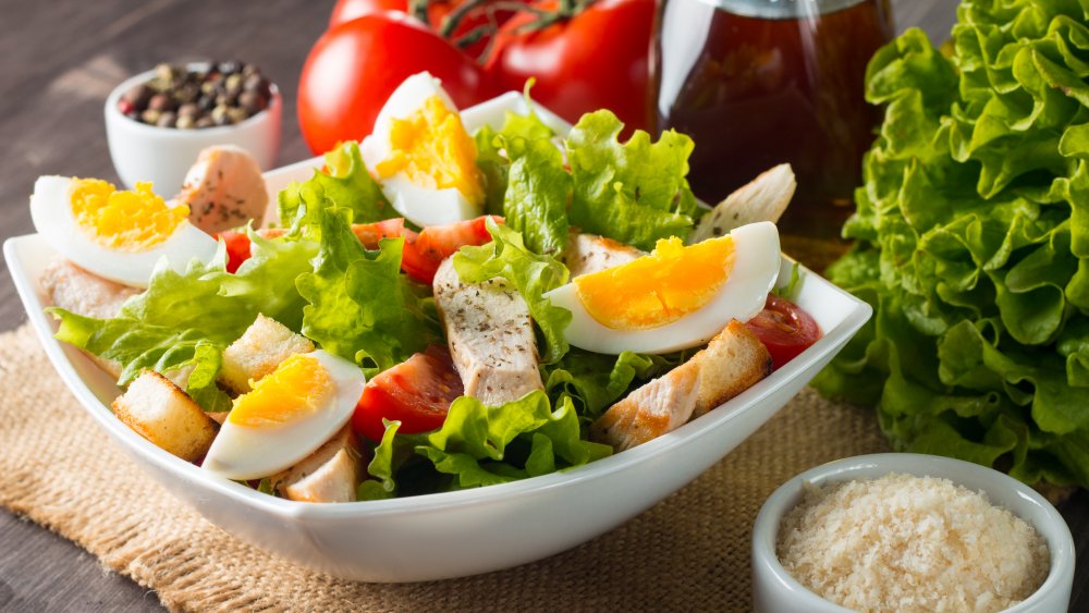 Eat eggs with a salad 